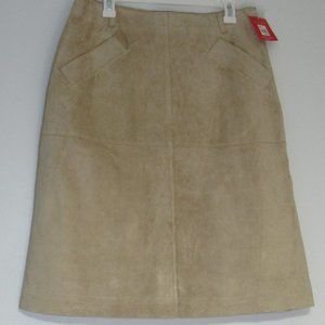 Isaac Mizrahi Tan Midi Skirt